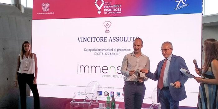 Al momento stai visualizzando Premio Best Practice per l’innovazione alla startup Immensive